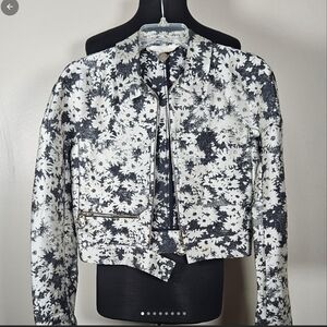Authentic Stella McCartney Cropped Floral Jacket 38 XS